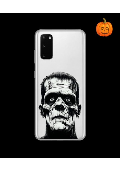 Samsung Galaxy S20 Uyumlu Şeffaf Kılıf Horror 6 Tasarımlı