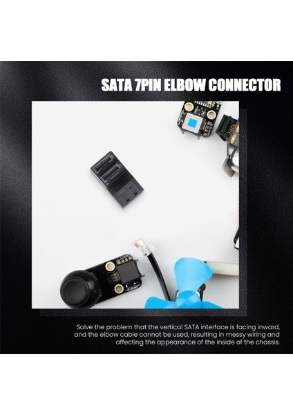 1 Adet Çift Sata 7 Pin Dişi - Çift 7 Pin Erkek 90 Derece Açılı Adaptör Anakart Sata Adaptörü Masaüstü Bilgisayarlar Için SSD HDD (Yurt Dışından) fırsatları