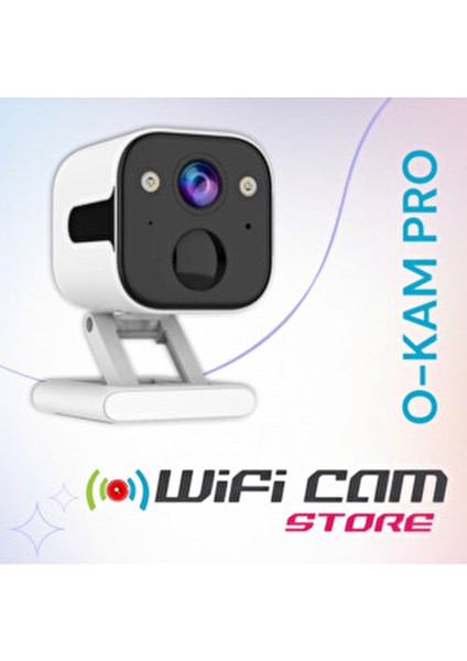 PIR Sensörlü Şarjlı Wifi Küp Kamera HD Gece Görüşü Özelliği ile Uzun Süreli Kullanım