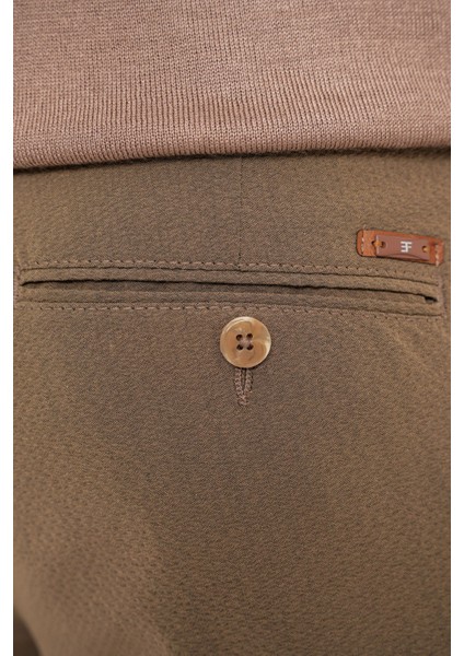 P 1201 Pantolon Comfort Tütün