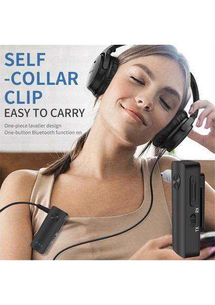 Bluetooth 5.3 Verici Alıcı Adaptörü Kablosuz Ses Araba Müzik Kulaklık Hoparlör 3,5 mm Jack Aux Ses Adaptörü (Yurt Dışından) indirimleri