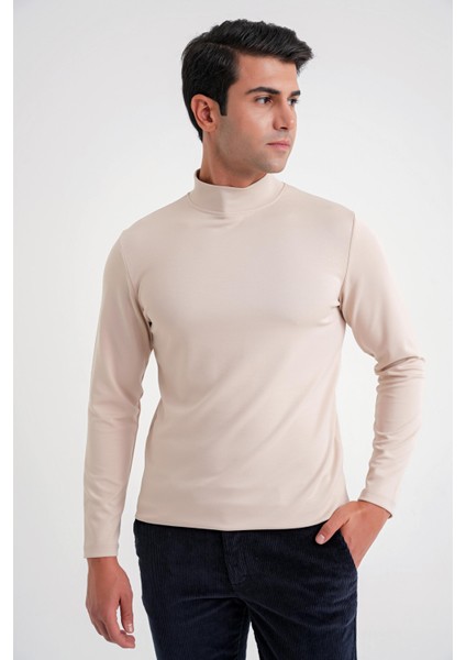 Ts 894 T-Shırt Slim Bej Casual modelleri
