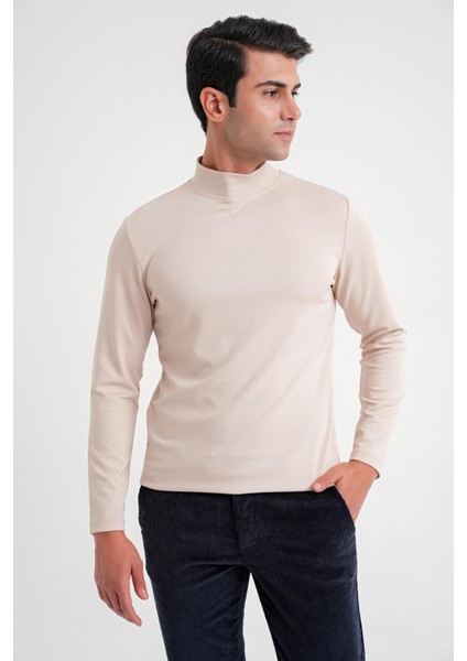 Ts 894 T-Shırt Slim Bej Casual fırsatları