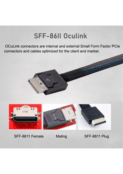 2024 Thinkbook 16+ AMD8845 Harici Grafik Kartı Için Oculink SFF-8611 SFF-8612 Ana Bilgisayar Adaptörüne Pcı-E 3.0 4.0 M.2 M-Key (Yurt Dışından) fırsatları