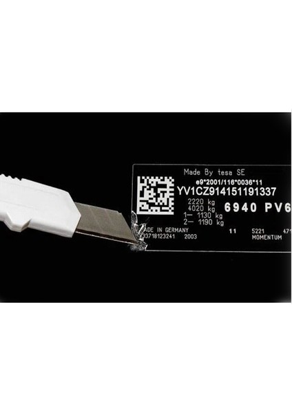 Tesa 6930 Lazer Etiket Bandı Siyah 1metre Tesa Etiket Bant Mat Siyah fırsatları