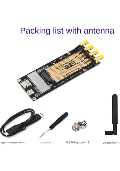 Sierra EM9190 EM9191 SIM8300G-M2 Için M.2 - Type-C Adaptör Kartı (Yurt Dışından) modelleri