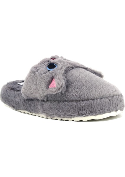 Kadın Hayvanlı Kapalı Ev Terliği – Sevimli Kedili Peluş Kışlık Model