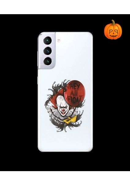 Samsung Galaxy S21PLUS Uyumlu Şeffaf Kılıf Horror 1 Tasarımlı