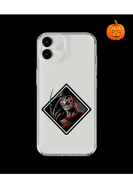 iPhone 12 Uyumlu Şeffaf Kılıf Horror 2 Tasarımlı