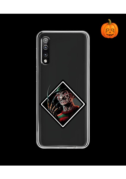 Samsung Galaxy A50 Uyumlu Şeffaf Kılıf Horror 2 Tasarımlı