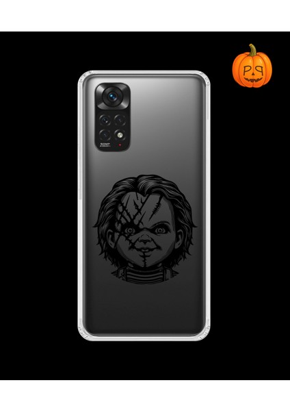 Xiaomi Redmi Note 11 Uyumlu Şeffaf Kılıf Horror 4 Tasarımlı