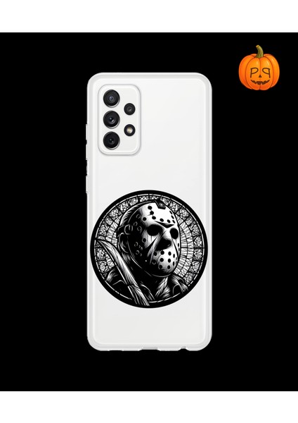 Samsung Galaxy A72 Uyumlu Şeffaf Kılıf Horror 5 Tasarımlı