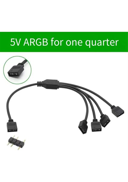 2 Adet Argb Ayırıcı Kablo, 1'den 4'e Dişi - Dişi 5V 3 Pin Adreslenebilir Rgb Ayırıcı Uzatma Kablosu Argb LED Senkronizasyon Kablosu (Yurt Dışından) fiyatları