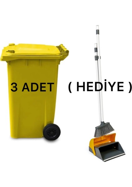 240 Lt Çöp Konteyneri/kapaklı Faraş Hediyeli