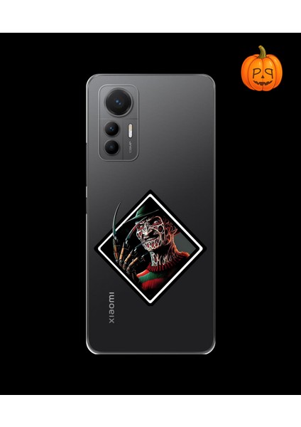 Xiaomi Mi 12 Uyumlu Şeffaf Kılıf Horror 2 Tasarımlı