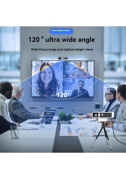 4K Yüksek Çözünürlüklü Bilgisayar Kamerası Ağ Canlı Yayın Yüksek Çözünürlüklü Video Konferans USB Kamera Beyaz (Yurt Dışından) fiyatları