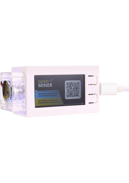 Nerdminer V2 Pro Miner 78KH/S Mini Bitcoin Piyango Madencisi Aydınlık Fanlı Btc Solo Piyango Madencilik Madencisi Beyaz (Yurt Dışından) fiyatları