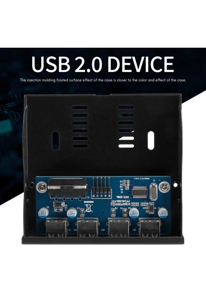 3,5 Inç Disket Yuvası 4 Portlu USB 2.0 Hub Usb2.0 Ön Panel Genişletme Adaptörü Bağlantı Braketi Masaüstü Için 9 Pin Kablolu (Yurt Dışından) fiyatları