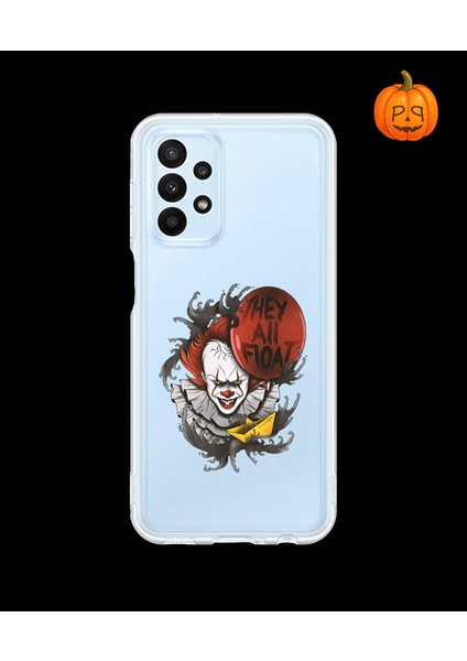 Samsung Galaxy A23 Uyumlu Şeffaf Kılıf Horror 1 Tasarımlı