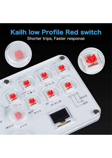 Hitbox Dövüş Çubuğu Kontrol Cihazı Renkli Rgb Işık Dövüş Oyunu Atari Oyunu Klavyesi Pc Ps3 Ps4 Switch Için (Yurt Dışından) fiyatları