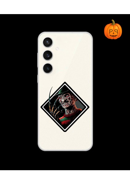 Samsung Galaxy S23 Uyumlu Şeffaf Kılıf Horror 2 Tasarımlı