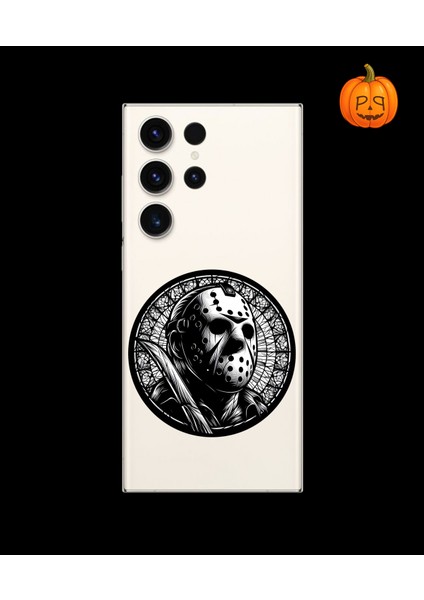 Samsung Galaxy S23 Ultra Uyumlu Şeffaf Kılıf Horror 5 Tasarımlı