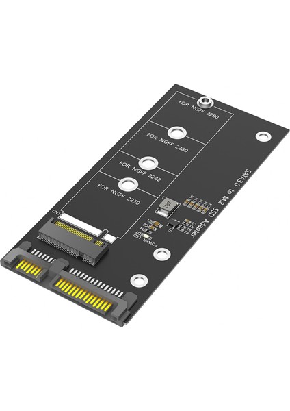 M.2 Ngff - Sata Adaptör Kartı B Anahtarı/b ve M Anahtarı SSD Dönüştürücü Ngff M.2 2280 2260 2242 2230 SSD Için (M.2 Nvme Için Değil) (Yurt Dışından)