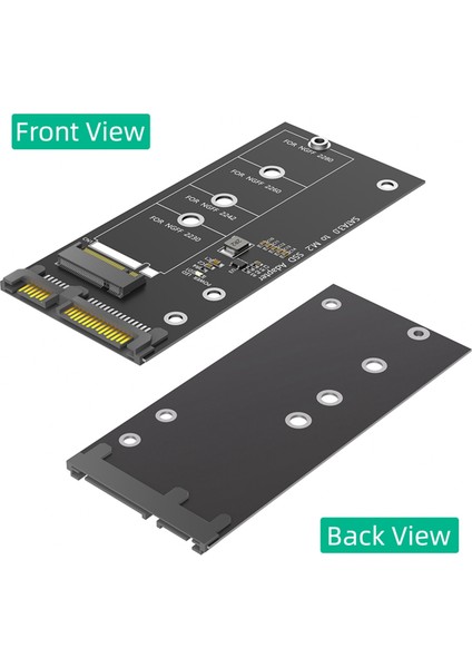 M.2 Ngff - Sata Adaptör Kartı B Anahtarı/b ve M Anahtarı SSD Dönüştürücü Ngff M.2 2280 2260 2242 2230 SSD Için (M.2 Nvme Için Değil) (Yurt Dışından) fiyatları