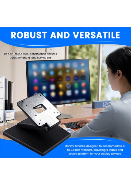 Masaüstü Monitör Tutucu 10-24 Inç Monitör Standı Taşınabilir Ayarlanabilir Katlanır Destek (Yurt Dışından) fırsatları