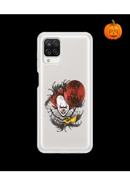 Samsung Galaxy A12 Uyumlu Şeffaf Kılıf Horror 1 Tasarımlı