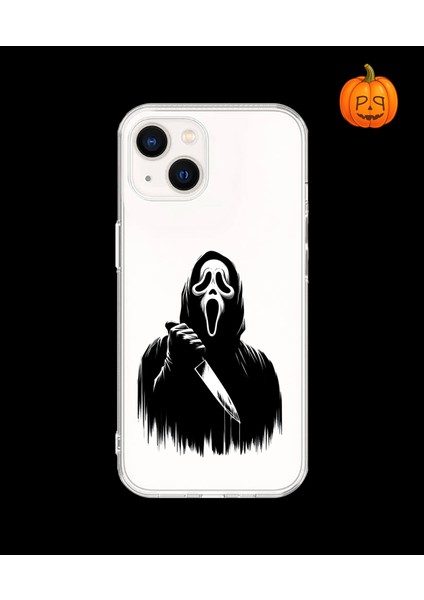 iPhone 15 Uyumlu Şeffaf Kılıf Horror 3 Tasarımlı