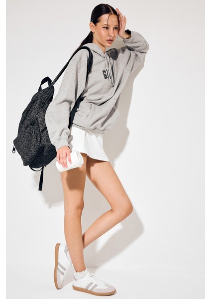 Unisex Gri Beyaz Termo Taban Yanı Şeritli Bağcıklı Spor Ayakkabı fiyatları