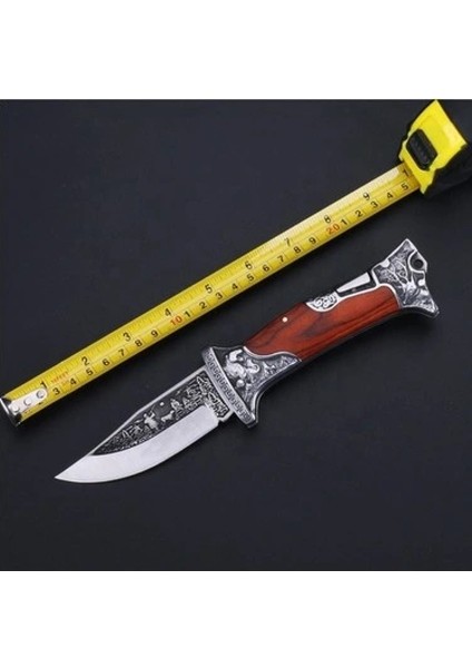 A3188-A Geyik Işlemeli Baba Avcı Bıçağı