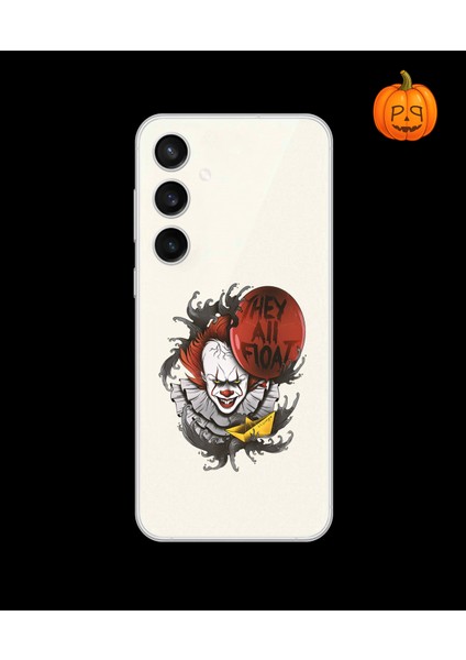 Samsung Galaxy S23 Uyumlu Şeffaf Kılıf Horror 1 Tasarımlı