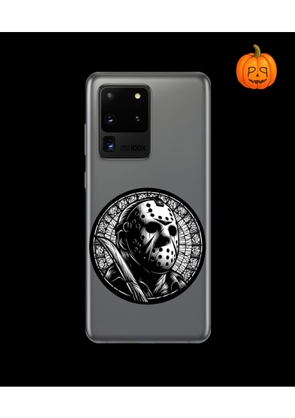 Samsung Galaxy S20 Ultra Uyumlu Şeffaf Kılıf Horror 5 Tasarımlı