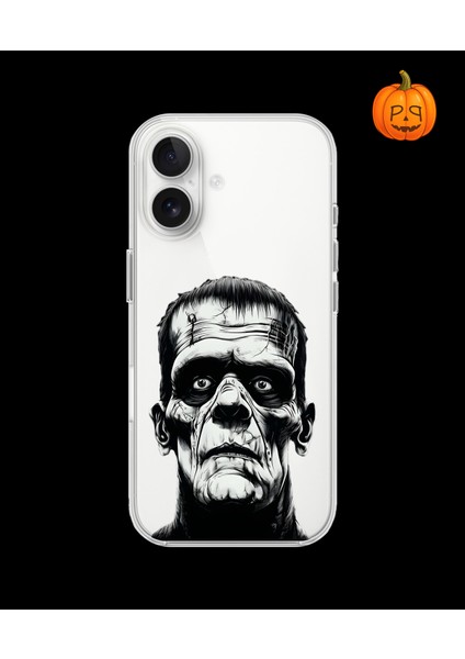iPhone 16 Uyumlu Şeffaf Kılıf Horror 6 Tasarımlı