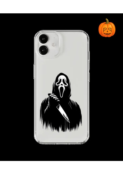iPhone 12 Mini Uyumlu Şeffaf Kılıf Horror 3 Tasarımlı