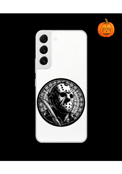 Samsung Galaxy S22 Uyumlu Şeffaf Kılıf Horror 5 Tasarımlı