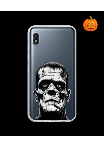 Samsung Galaxy A10 Uyumlu Şeffaf Kılıf Horror 6 Tasarımlı