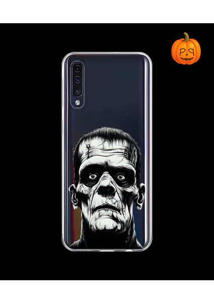 Samsung Galaxy A70 Uyumlu Şeffaf Kılıf Horror 6 Tasarımlı