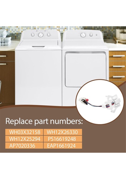 WH03X32158 WH12X26330 Çamaşır Makinesi Hız Sensörü Uyumlu Makine WH12X25294 PS16619248 AP7020336 EAP166192'YI Değiştirir (Yurt Dışından) fiyatları