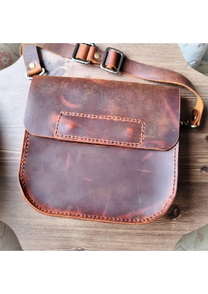 Hakiki Deri Elyapımı Çanta 20*20 cm