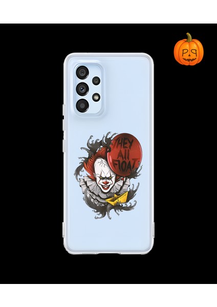 Samsung Galaxy A53 Uyumlu Şeffaf Kılıf Horror 1 Tasarımlı