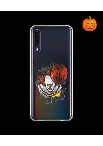 Samsung Galaxy A70 Uyumlu Şeffaf Kılıf Horror 1 Tasarımlı