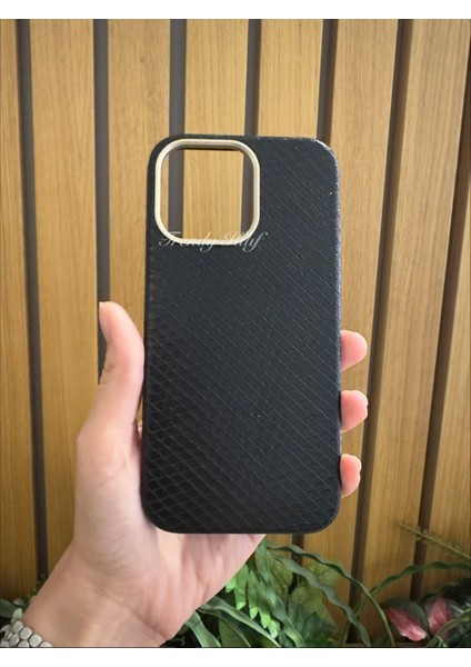 iphone (14 Plus) Uyumlu Yılan Desenli Deri Magsafe Kılıf