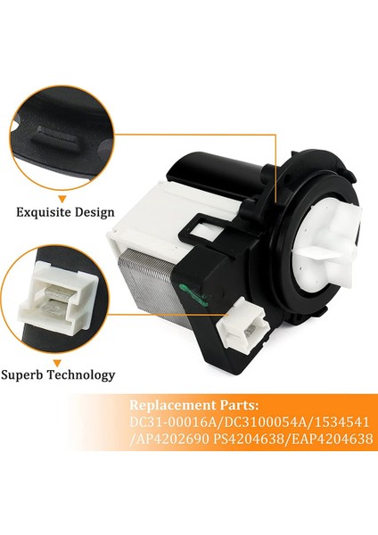 Samsung Maytag Kenmore Çamaşır Makinesi Tahliye Pompası PS4204638, AP4202690 Için (Yurt Dışından) indirimleri