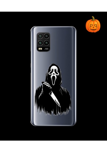 Xiaomi Mi 10 Lite Uyumlu Şeffaf Kılıf Horror 3 Tasarımlı