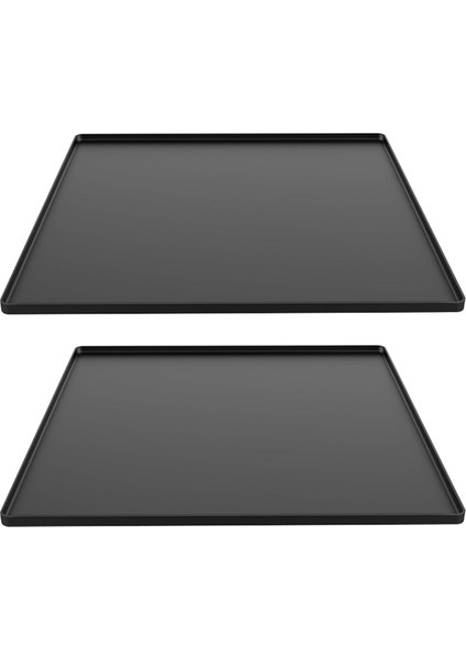 Buzdolabı Zemin Koruyucu, Mini Buzdolabı Silikon Mat, Buzdolabı Alt Matı, Çamaşır Makinesi ve Kurutma Makinesi Için Çamaşır Koruyucu, Damlama Tepsisi Siyah (Yurt Dışından)