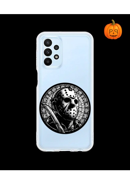 Samsung Galaxy A23 Uyumlu Şeffaf Kılıf Horror 5 Tasarımlı