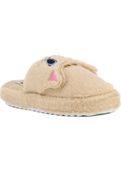 Kadın Hayvanlı Kapalı Ev Terliği – Sevimli Kedili Peluş Kışlık Model